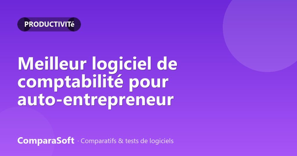 Illustration de couverture : Meilleur logiciel de comptabilité pour auto-entrepreneur
